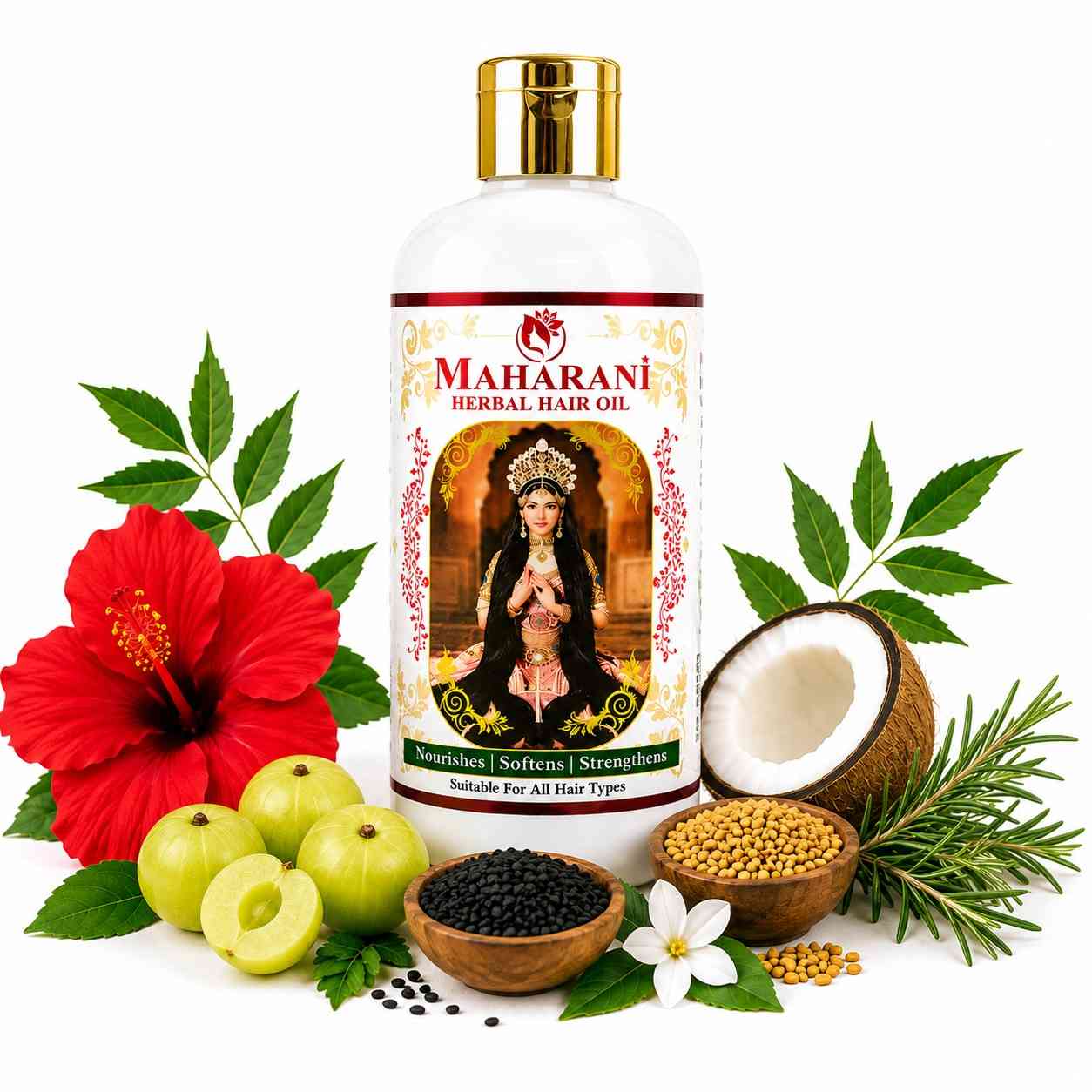 ArogyaMaya Maharani Herbal Hair Oil